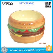 Hot Hamburger Dog′s Fave Ceramic Pet Bowl Pet Accessories Dog